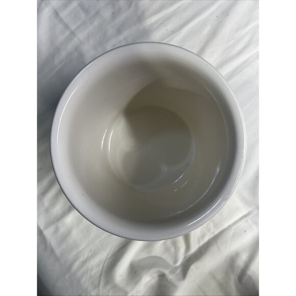 Maioliche Jessica White Ceramic Utensil Holder Made in Italy - Picture 3 of 5